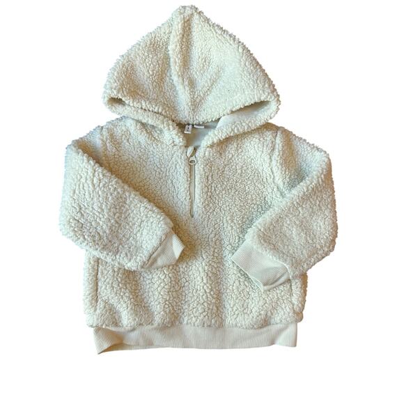 Janie and Jack pullover sherpa hoodie toddler 2T EUC - Picture 1 of 3